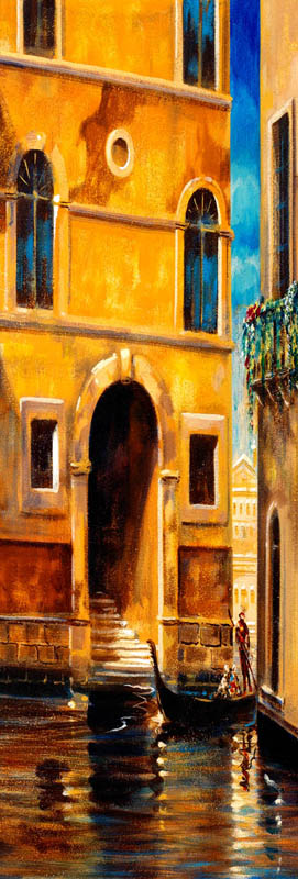 Affresco I romantici canali di Venezia